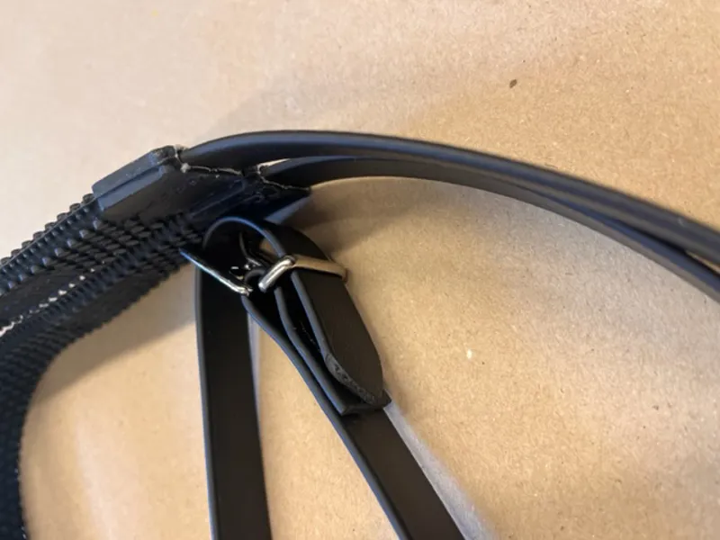 O.Shepherd Synthetic Rubber Grip Reins Black-1